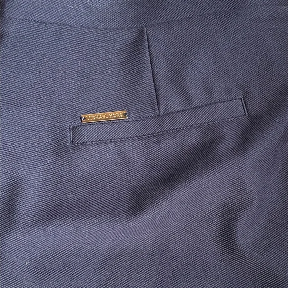 Michael Kors Navy Blue Trousers with Gold Zippers - Picture 6 of 6